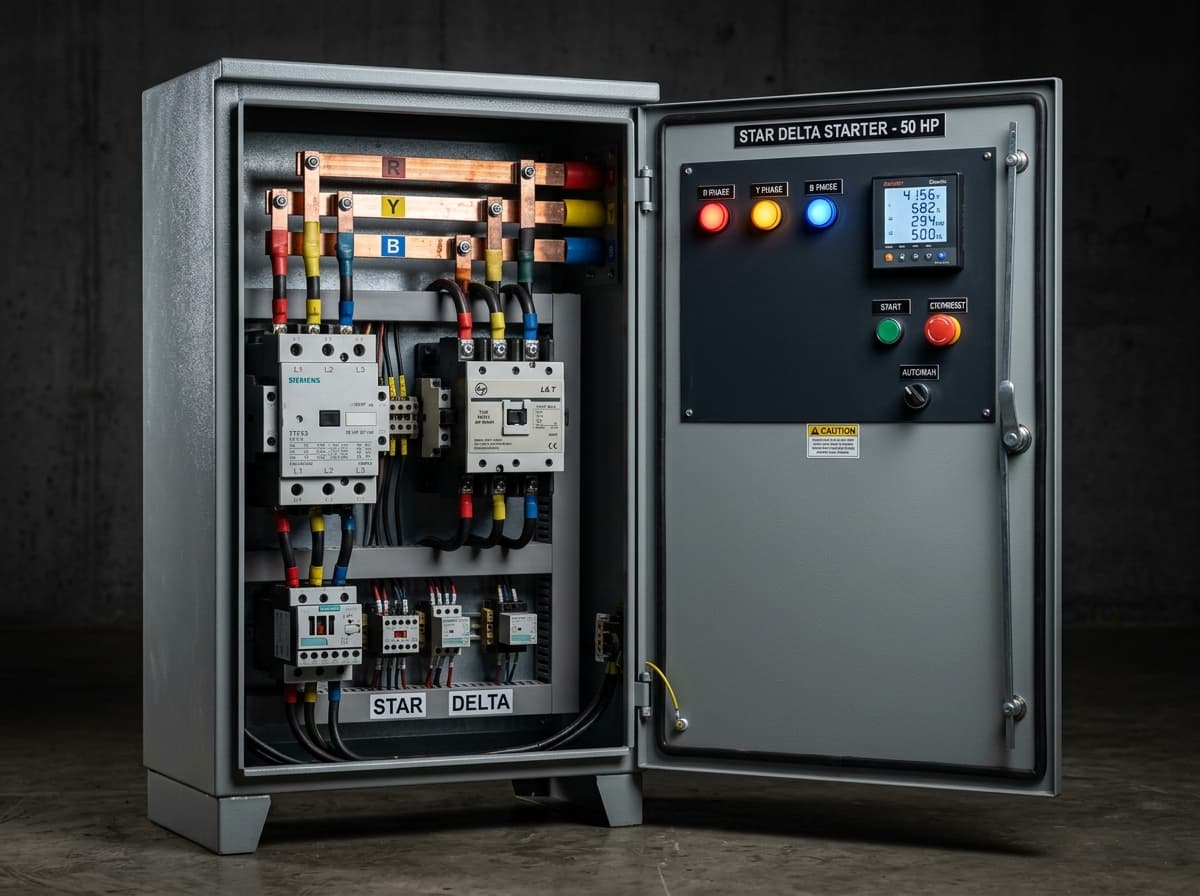 50 HP Heavy Star Delta Starter Panel